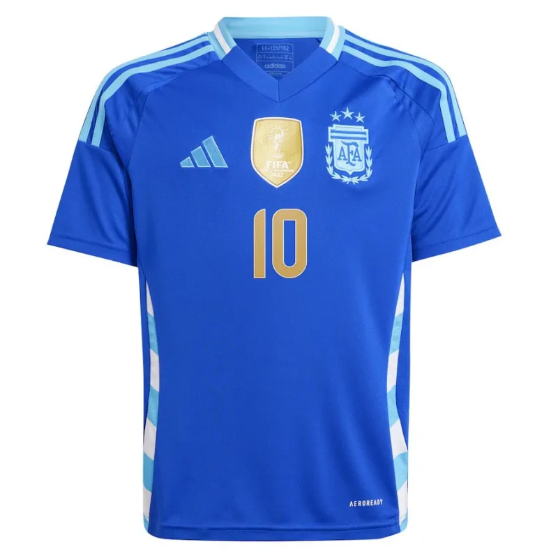 Messi, Argentinien 2024/25 Away Kinder-Trikot (Blau)