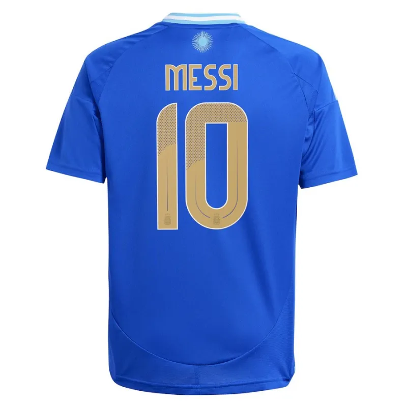 Messi, Argentinien 2024/25 Away Kinder-Trikot (Blau)