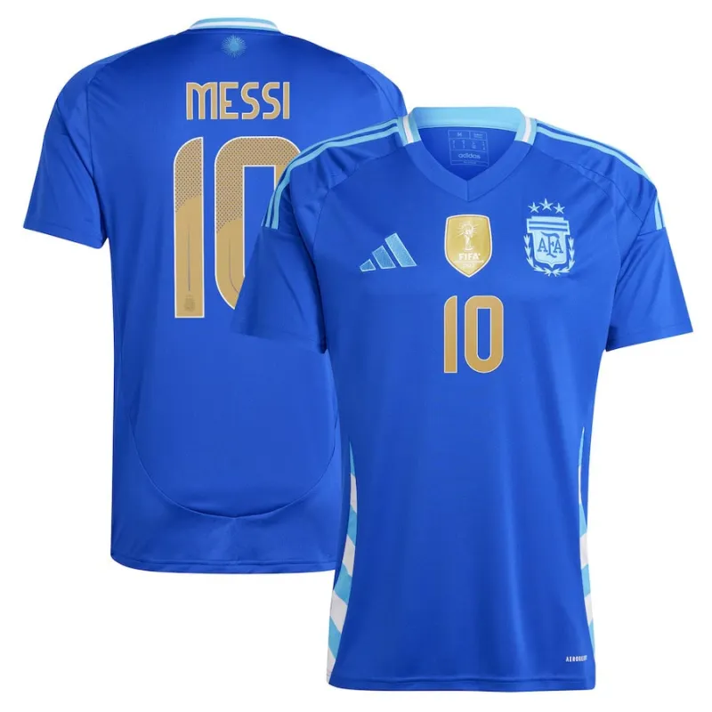 Messi, Argentinien 2024/25 Away-Trikot (Blau)