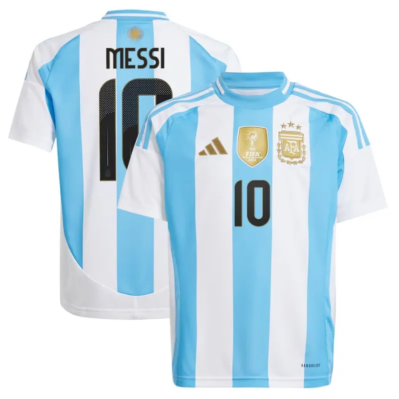Argentinien 2024/25 Heim Kinder-Trikot (Himmelblau)