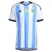 Maillot de match de l'Argentine pour la Coupe du monde 2022 avec 3 étoiles (Bleu ciel)