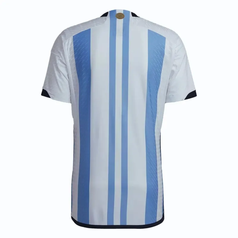 Maillot de match de l'Argentine pour la Coupe du monde 2022 avec 3 étoiles (Bleu ciel)