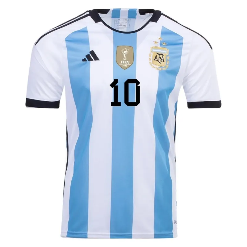 Messi, Maglia di casa dell'Argentina 2022/23 a 3 stelle (Blu celeste)