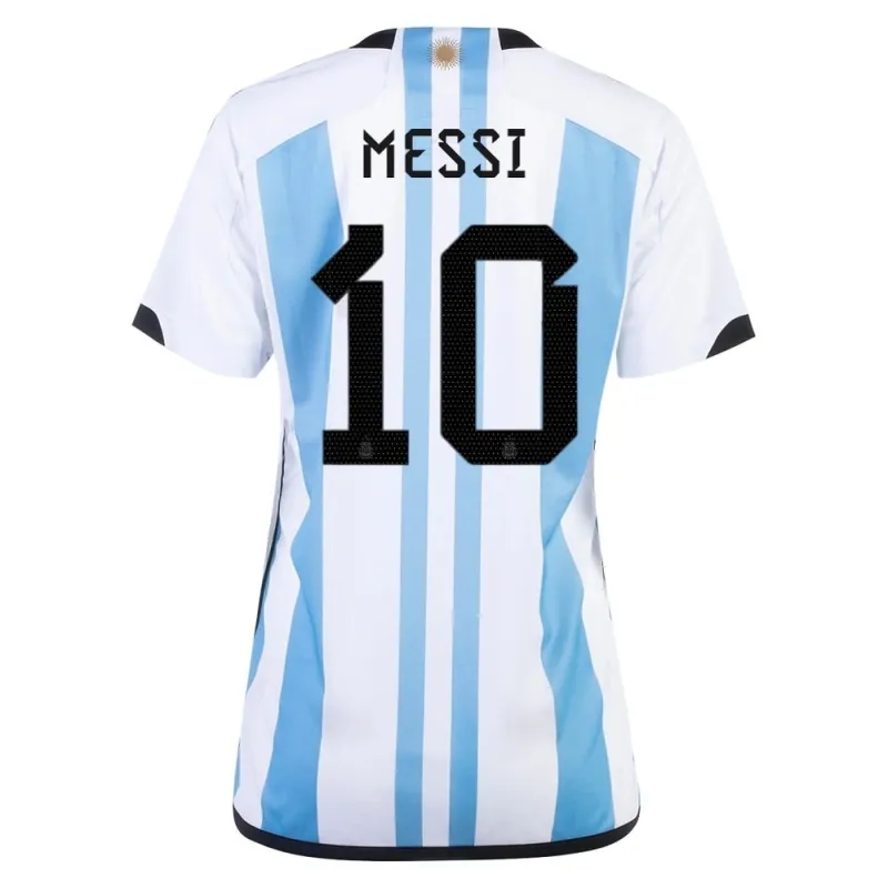Messi, Maglia femminile dell'Argentina 2022/23 a 3 stelle (Blu celeste)