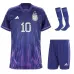 Messi Argentina 2022/23 3 Stelle Trasferta Bambino Set - Viola
