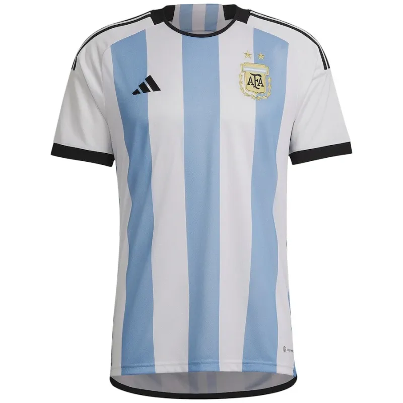 Maglia di partita dell'Argentina per la Coppa del mondo 2022 (Blu celeste)