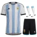 Argentinien 2022 WM Heim Kinder Trikotset - Himmelblau