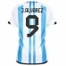 J. ALVAREZ, Argentinien 2022 Weltmeisterschaft Heimtrikot (Himmelblau)