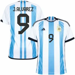 J. ALVAREZ, Argentina 2022 World Cup Home Jersey (Sky Blue)