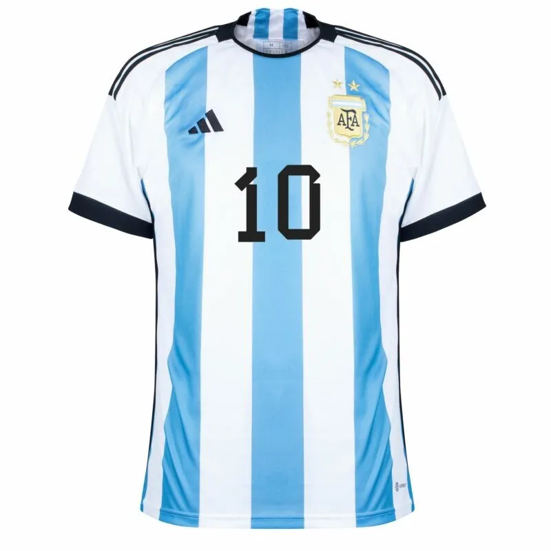 Messi, Maglia di casa dell'Argentina per la Coppa del mondo 2022 (Blu celeste)