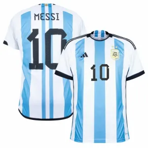 Messi, Argentina 2022 World Cup Home Jersey (Sky Blue)