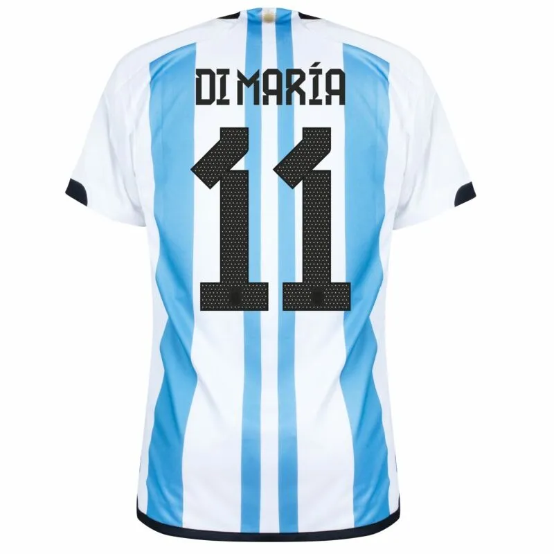 Di Maria, Maglia di casa dell'Argentina per la Coppa del mondo 2022 (Blu celeste)