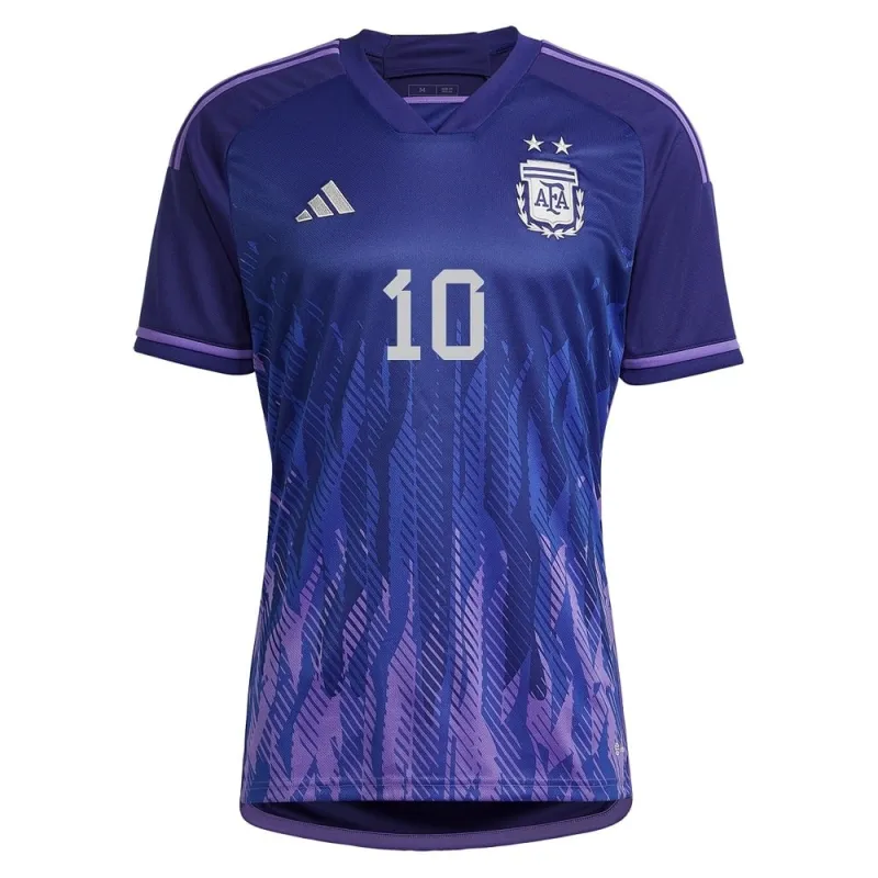 Messi, Maglia di trasferta dell'Argentina per la Coppa del mondo 2022 (Blu)