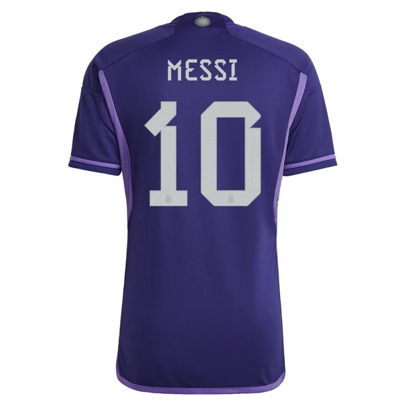 Messi, Maglia di trasferta dell'Argentina per la Coppa del mondo 2022 (Blu)