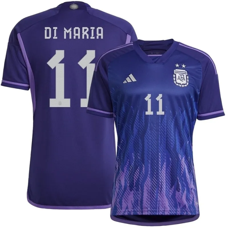 DI MARIA, Argentina 2022 World Cup Away Jersey (Blue)