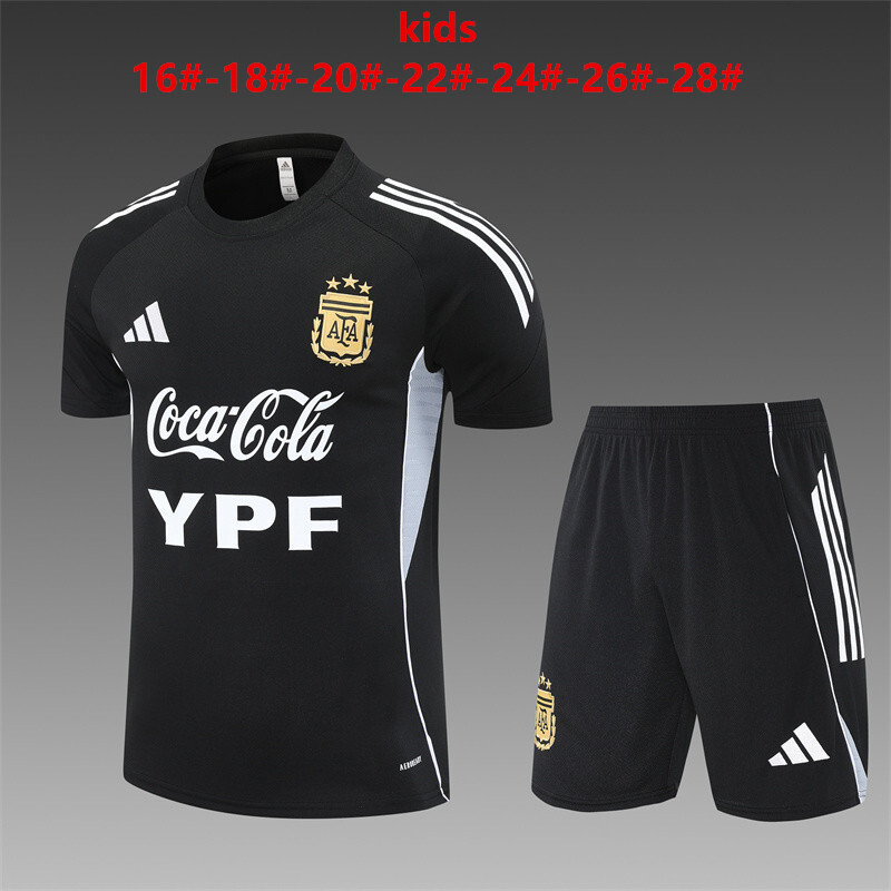 Argentina 2025/26 Set Allenamento Bambino nero