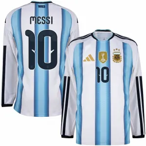 Argentine MESSI 2026/27 Maillot domicile à manches longues - Bleu/Blanc