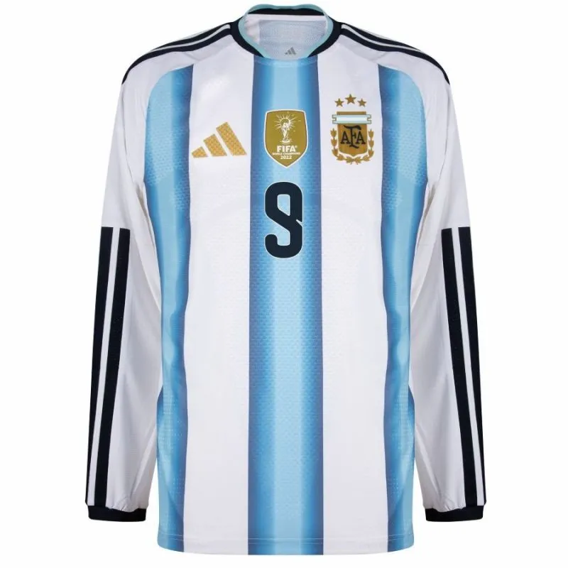 Argentina J.ALVAREZ 2026/27 Home Long Sleeve Jersey - Blue/White