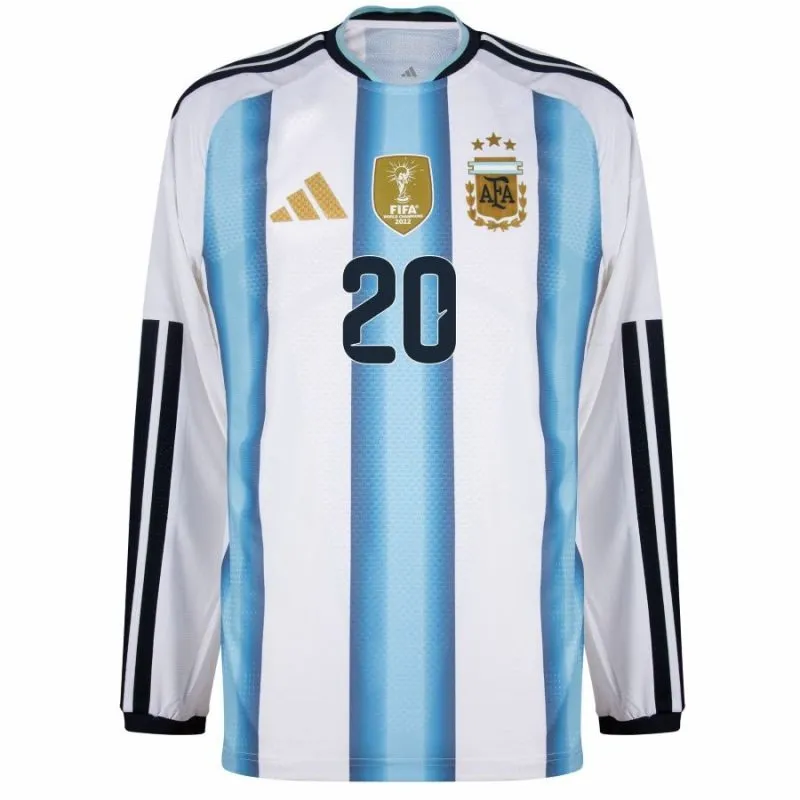 Argentina MAC ALLISTER 2026/27 Home Long Sleeve Jersey - Blue/White