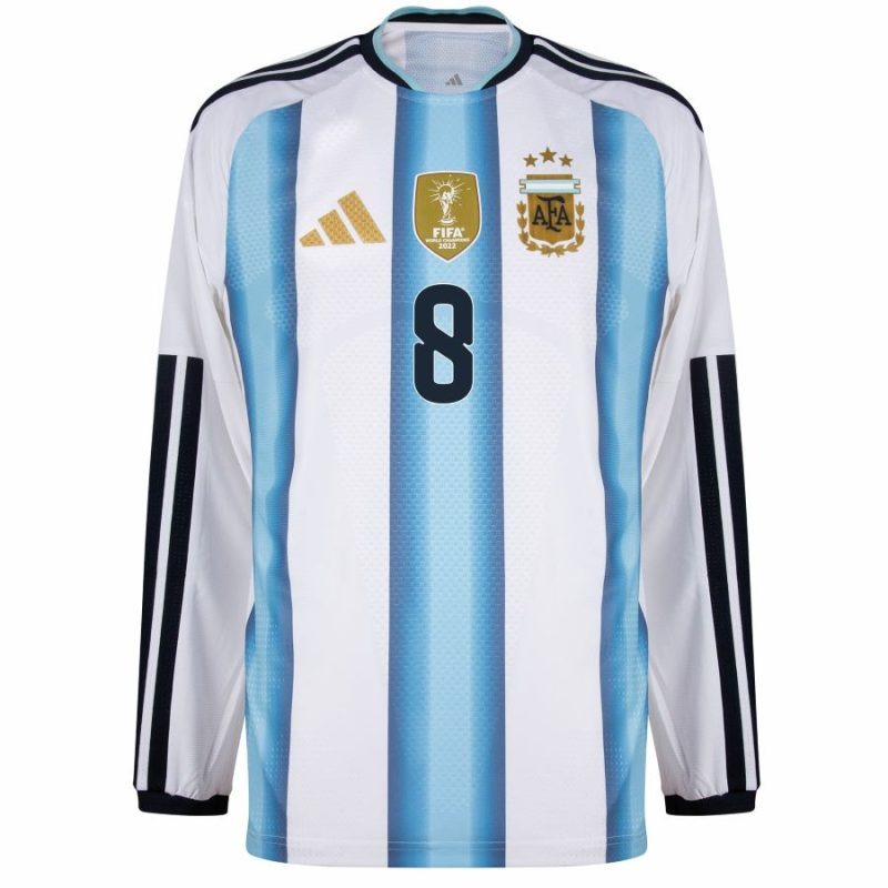Argentina E.FERNANDEZ 2026/27 Home Long Sleeve Jersey - Blue/White
