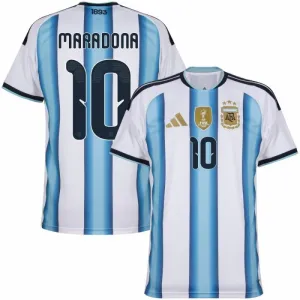 Maillot domicile Argentine MARADONA 2026/27 - Bleu/Blanc
