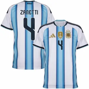 Maillot domicile Argentine ZANETTI 2026/27 - Bleu/Blanc
