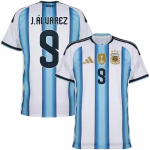Maillot domicile Argentine J.ALVAREZ 2026/27 - Bleu/Blanc