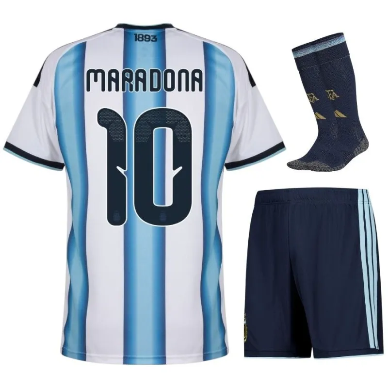 Ensemble Domicile Enfant MARADONA Argentine 2026/27 - Bleu/Blanc