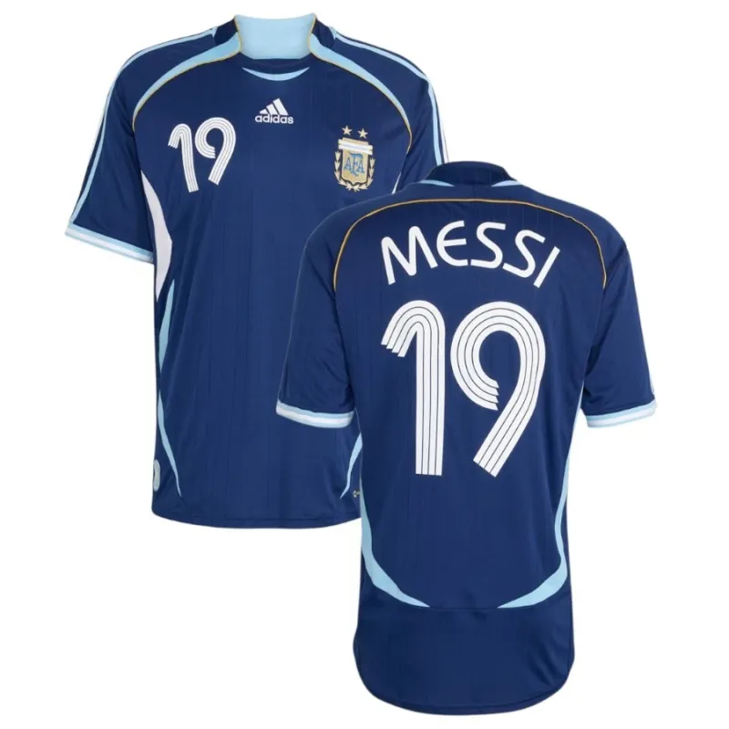 Maglia Away Retro Argentina MESSI 2006 Blu