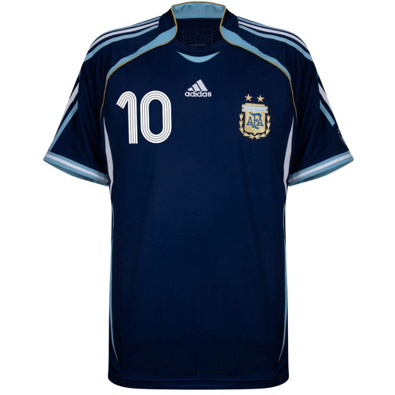 Argentina RIQUELME 2006 Retro Away Jersey Blue