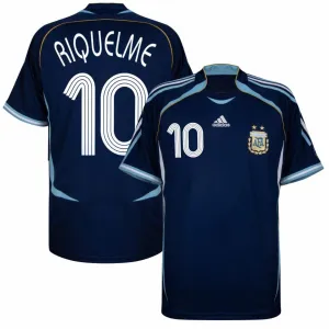 Argentina RIQUELME 2006 Retro Away Jersey Blue