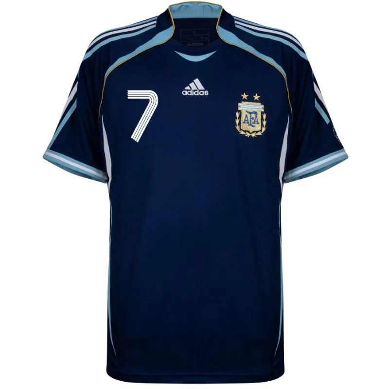 Argentinien SAVIOLA 2006 Retro Auswärtstrikot Blau