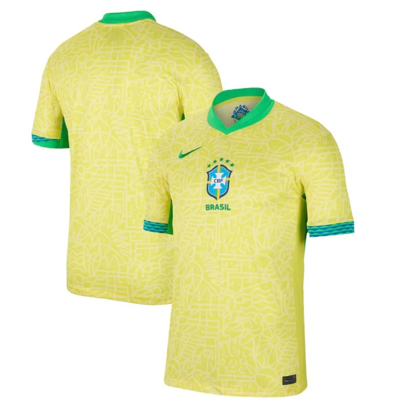 Brazil 2024/25 Home Jersey - Fan Version (Yellow)