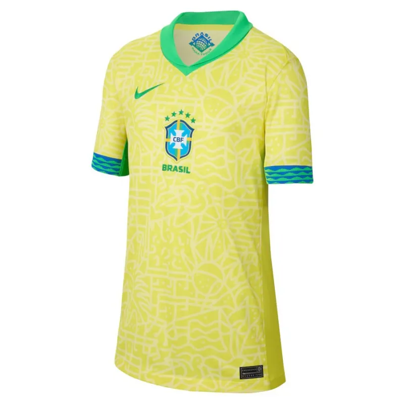 Camiseta de casa de Brasil 2024/25 - Versión para niños hinchas (Amarillo)