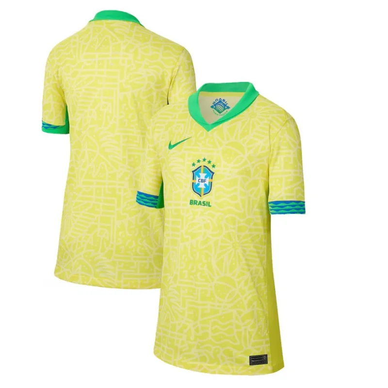 Camiseta de casa de Brasil 2024/25 - Versión para niños hinchas (Amarillo)