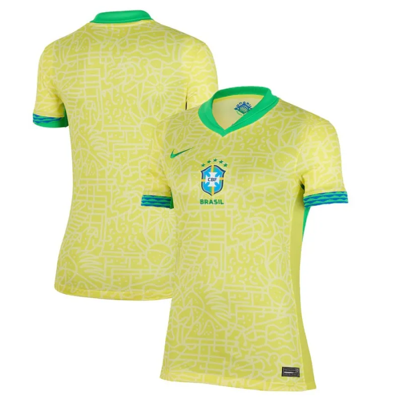 Brazil 2024/25 Women's Home Fan Jersey (Yellow)