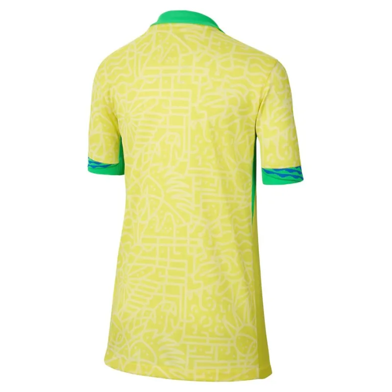 Conjunto de camiseta de casa de Brasil 2024/25 - Versión para niños hinchas (Amarillo)