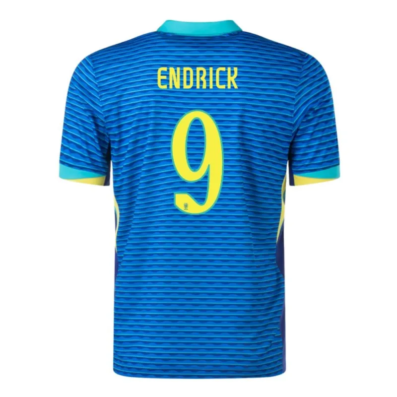 ENDRICK Brazil 2024/25 Away Kids Fan Edition Kit - Blue