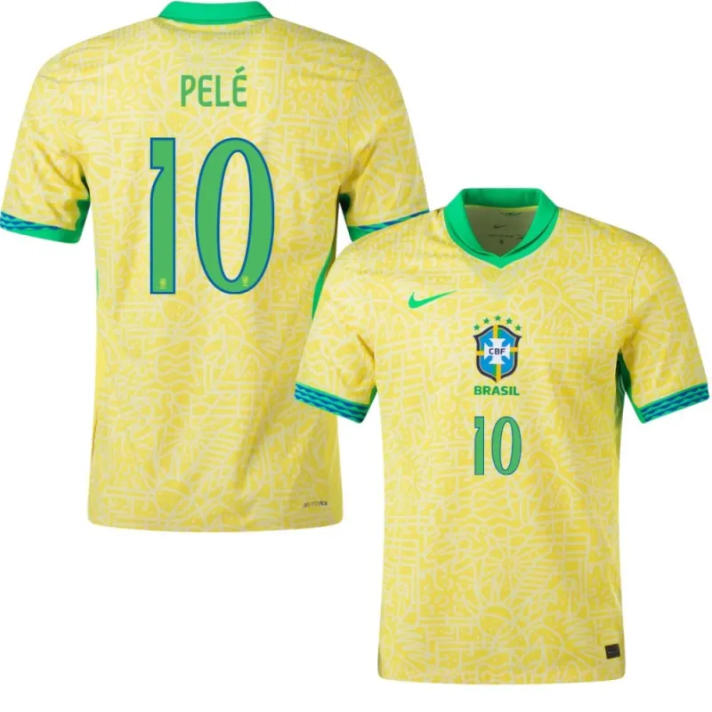 Pelé, Maglia di casa del Brasile 2024/25, edizione per tifosi, Giallo