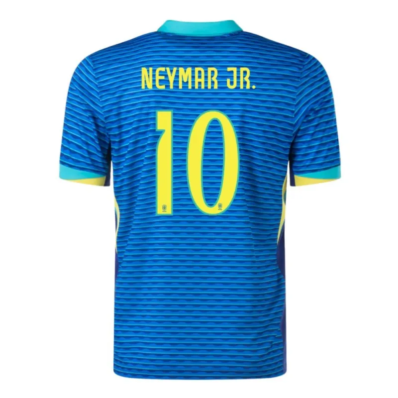 Neymar Jr., Brazil 2024/25 Away Jersey, Fan Version, Blue