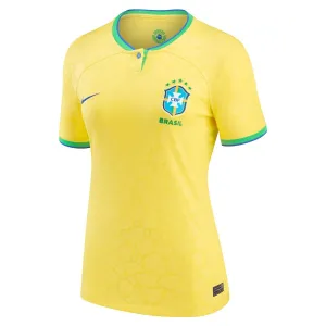 Maillot de supporter féminin du Brésil pour la Coupe du monde 2022 (Maillot domicile, Jaune)
