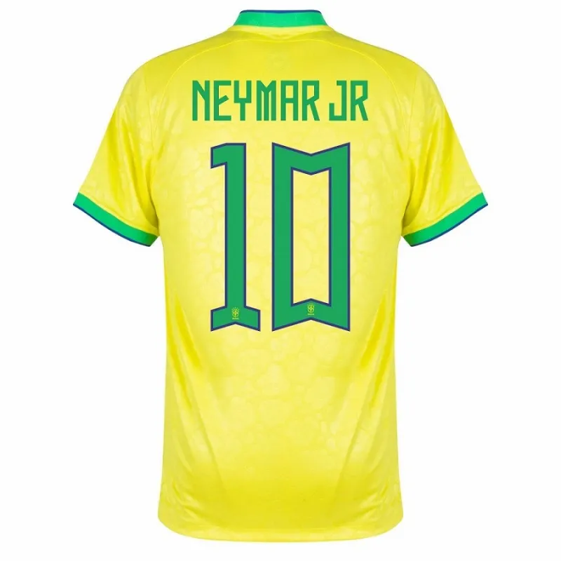 Neymar JR, Brasilien 2022 Weltmeisterschaft Heimfans-Trikot (Gelb)