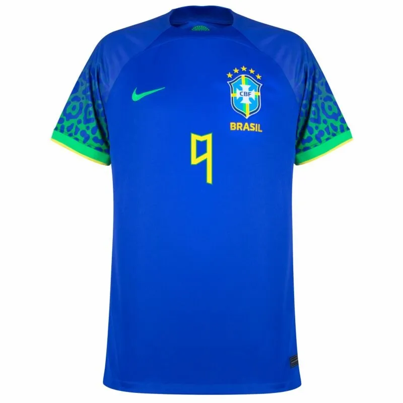 G. Jesus Brazil 2022 World Cup Away Jersey - Blue