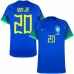 Vini Jr, Brasilien 2022 Weltmeisterschaft Auswärtsfans-Trikot (Blau)