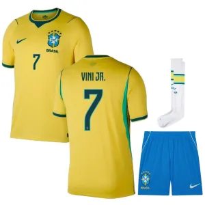 Brasil VINI JR 2026/27 Camiseta Local Niño Amarillo