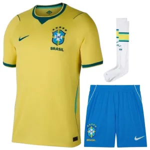 Brasil 2026/27 conjunto camiseta local niño amarillo