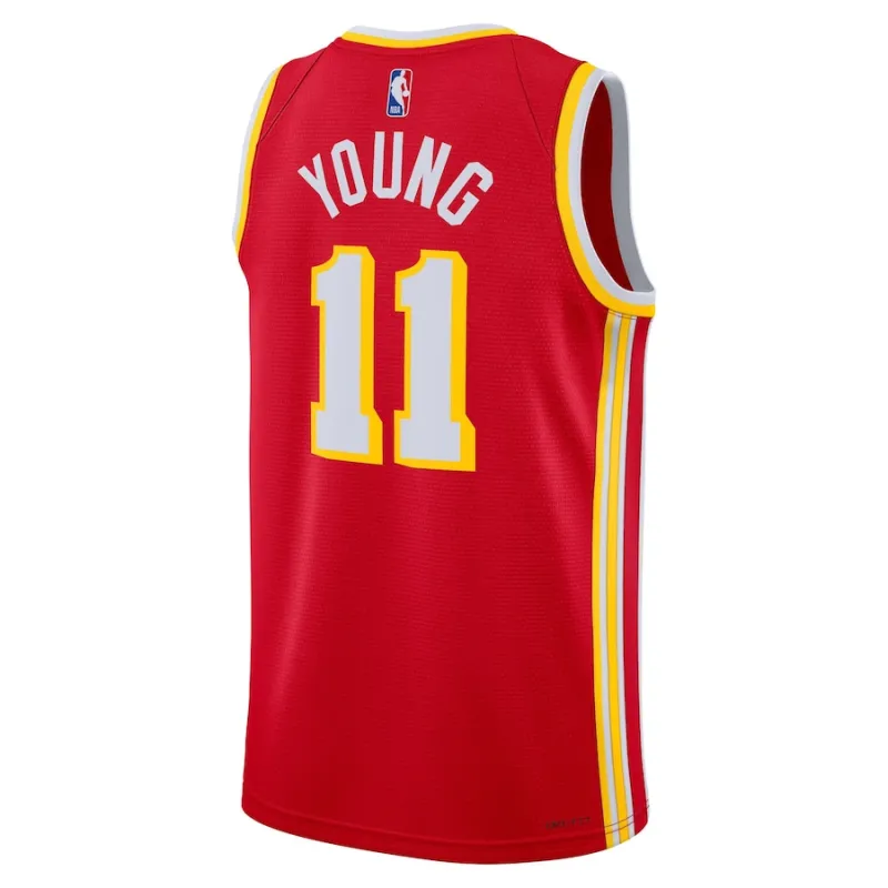 Trae Young, Atlanta Hawks Unisex Swingman Jersey - Icon Edition - Red