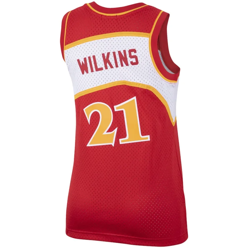 Camiseta Dominique Wilkins Atlanta Hawks Mitchell & Ness HWC Mujer