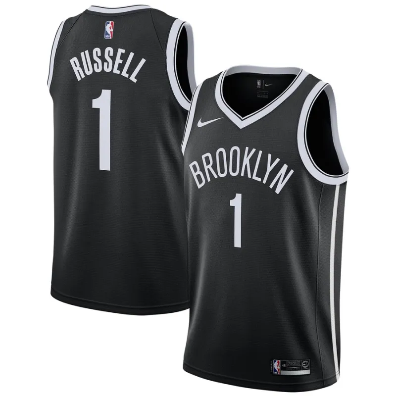 D'Angelo Russell, Brooklyn Nets 2018/19 - Icon Edition, Black