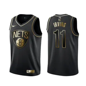 Kyrie Irving, de los Brooklyn Nets - Negro/Oro